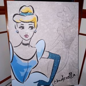 Cinderella & Belle Canvas